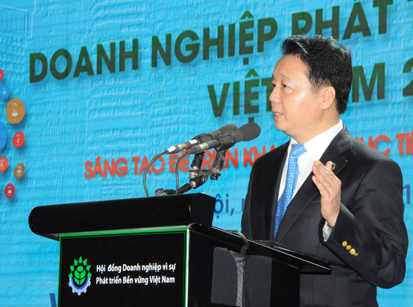 Bộ trưởng Trần Hồng Hà: Doanh nghiệp cần tiên phong trong bối cảnh BĐKH