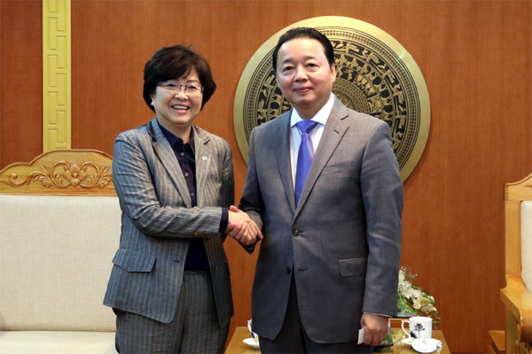 Bộ Tài nguyên và Môi trường Việt Nam hợp tác toàn diện với Bộ Môi trường Hàn Quốc 
